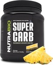 NutraBio Super Carb, Proszek węglowodanowy z klastrem Dekstryny i elektrolitów, Advanced Carb Supplement Proszek do treningu paliwa, Wydajność i Odzyskiwanie mięśni, Dekstryna cykliczna, Ananas, 30 Sv