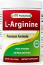 Najlepsze naturalne L- Arginina Proszek 1 Funt - Czysty farmaceutyczny Grade Free Form - Najlepsze suplementy aminokwasu argininy dla kobiet i mężczyzn - Promotuje cyrkulacja i wspomaga zdrowie układu krążenia