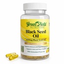 Greenfield Nutritions - olej Halal Black Seed (Nigella Sativa), Wsparcie układu immunologicznego, Digestive System i Joints Health, 90 Kapsułki płynnych warzyw