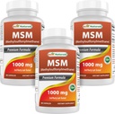 Najlepsi naturalni MSM 1000 mg 180 kapsułek (180 licz (opakowanie po 3))