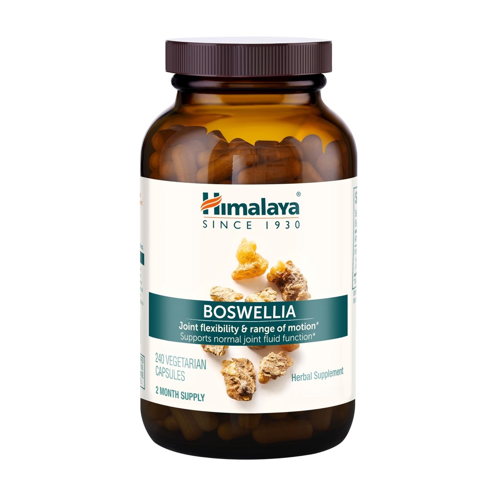 Himalaya Boswella, Wspólne Wsparcie dla Mobilności i Elastyczności, Promotes Tissue Conservation, 250 mg, 240 Kapsułki
