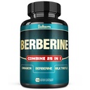 Satoomi 25in1 Berberine Supplement - Berberine Hcl - Ceylon Cynamon - Mleko Thistle i więcej