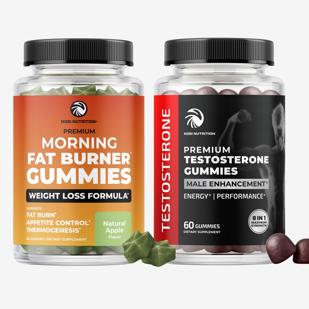 Rano tłuszcz Gummies Burn & Testosteron Booster Supplement 124; Test Booster Fat Burner & Metabolizm Wsparcie z zielonej herbaty & Ketony malinowe 124; Apetite Suppressant & Wsparcie energetyczne 124; 1 Dostawa miesiąc