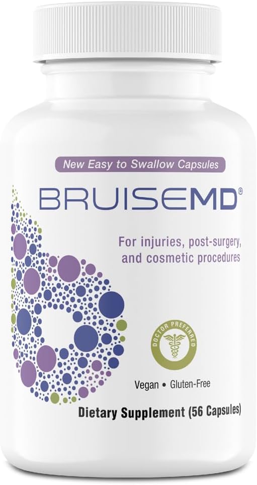 Arnica 1 000 mg i Bromelain 500 mg 2,400GDU / g Suplement do Siniaków i Obrzęki, Łatwe do Połknięcia Kapsułki (14- Day Supply) - Advanced Bruise Treatment Formula