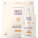 ProT Gold Liquid Collagen Protein Shot, 17g Przezroczysty białko Nano- hydrolizowane trawa fed Collagen, 2 g Arginina na wsparcie rany, Bez glutenu, Cukier wolny, 0g węglowodany, Pomarańczowy Creme, 1 fl oz, 24 Pack