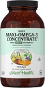 Omega 3 Suplement - Omega-3 Fish Oil Triple Concentrat with witaminy D3 - Pothent Source of EPA / DHA Fatty Acids - Heart, Brain, Joint Health - Kosher Certified Wild Caught Marine Fish - 180 Softgels