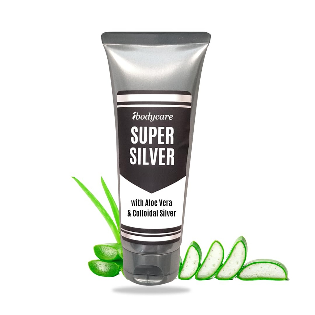 Super Silver Colloidal Silver Gel Nano-Silver 45 PPM Skin Gel for Skin Comfort & Wellness, Healing, Moisturizing, and Soothing - 4 Oz, Various Sizes