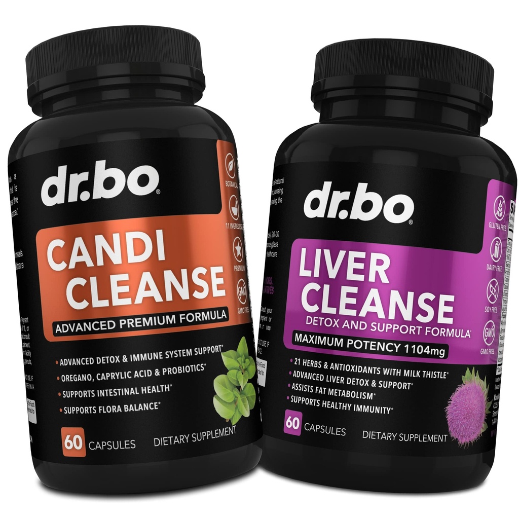 Candi Liver Cleanse Supplement Supplement - Balance Control Probiotic Complex Cleanser for Women & Men - Oral Herbal Oregano & Captile Acid Capsules, Gallbrook Care Capsules & Milk Thistle Dandelion