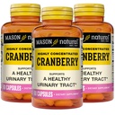 MASON NATURAL Żurawina Wysoko skoncentrowana 900 mg, 3 Dostawa Miesiąc, Przeciwutleniacz i zdrowie immunologiczne, Wspiera zdrowe Trakt moczowy, 3 Pack
