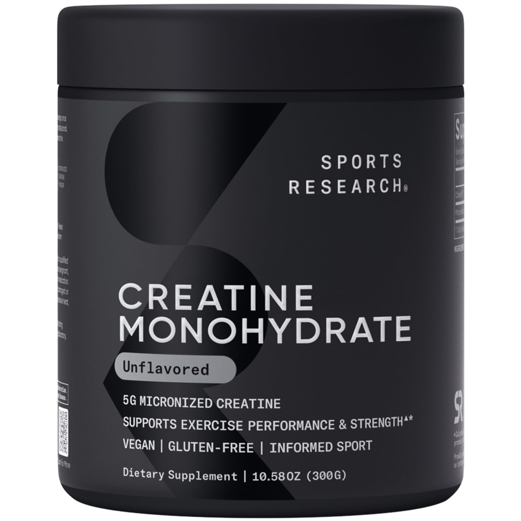 Badania sportowe Monowodzian kreatury - Zysk Lean Muscle, Poprawa wydajności i siły i wsparcia Trening Recovery - 5 g Stworzenie zmikronizowane - 10.58 oz