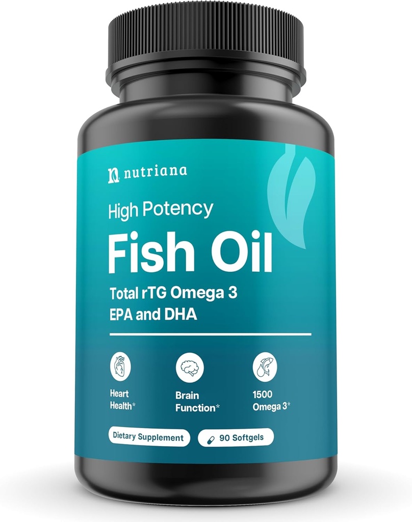 Mini Fish Oil Softgels - BezDorless, Burless & Easy to Swallow - 1500mg Omega-3 z EPA & DHA - Advanced Formula Fish Oil Minis - Mniejsze niż Dime - Wild Caught - 90 (Big, kapsułki)