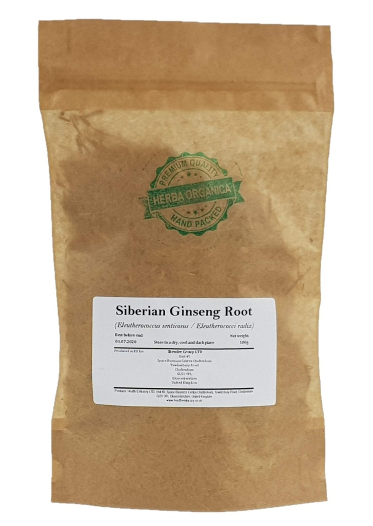 Herba Organica Siberian Ginseng Root - Eleutterococcus Senticosus L - Herbal ziołowy (100g)