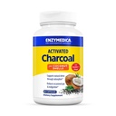 Enzymedica, Węgiel aktywowany, Redukuje gaz sporadyczny, Bloating & Niestrawność, Wspiera Naturalny Detox, 60 Count