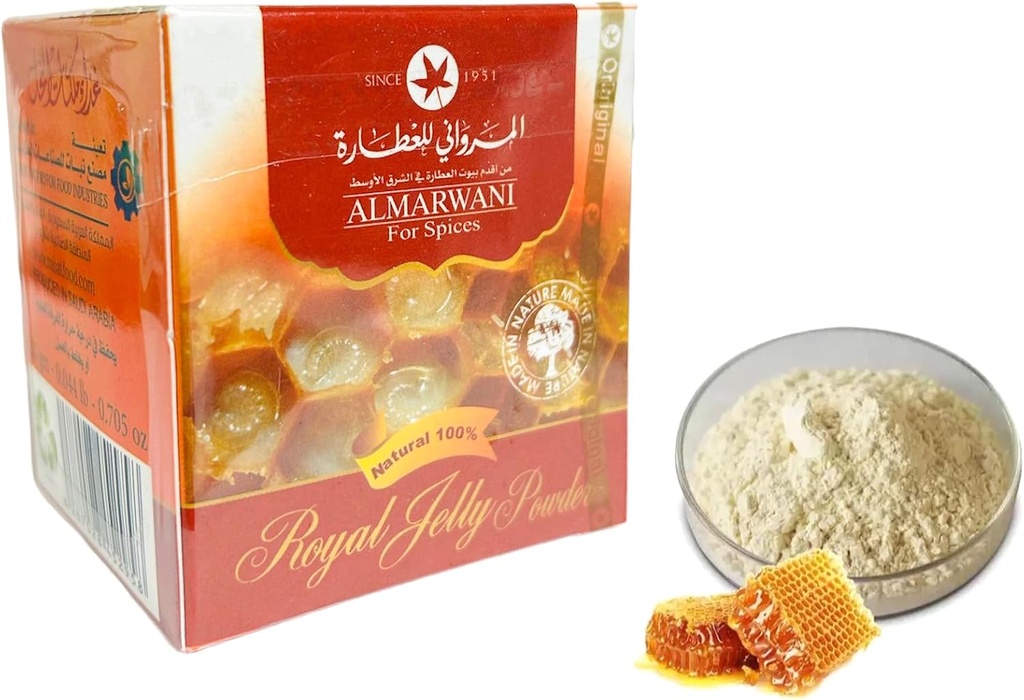 Royal galaretka proszek, 100% Czysty i naturalny, Suplement wsparcia immunologicznego, 20gm (0,70 oz), Żywność - bogate Superfood