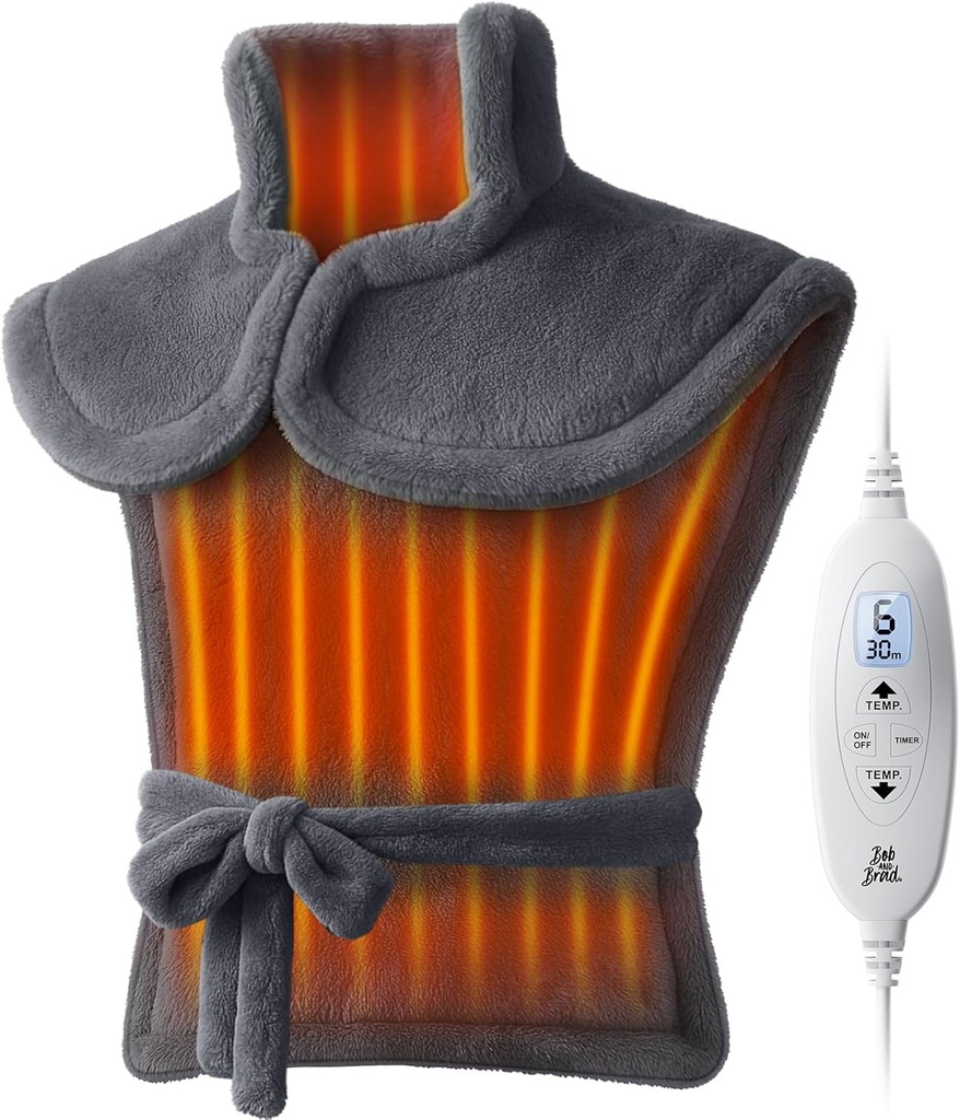 BOB I BRAD Ogrzewanie Pad na ból pleców Relief, FSA Ważone krawędziowo Electric Heat Pad dla Heck HSA Kwalifikowalne, Ramiona i pełne ciała Relief, Szybkie ogrzewanie, ETL Certified, Dar dla kobiet Men Family 24 "x34"