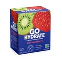 GoHydrate Instant Hydration proszk Pakiety - Niski poziom elektrolitów sodu Drink Mix - Naturalne wsparcie nawadniania, Bezcukrowy proszek Electrolyte Drink z witaminą D, 30 opakowań, Kiwi Truskawka