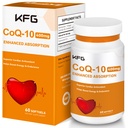 KFG CoQ10 400mg Softgels, Koenzym Q10 Suplementy wsparcia Heart Health, Zdrowie układu sercowo-naczyniowego, System immunologiczny i produkcji energii komórkowej, Gluten Free