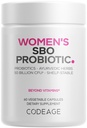 Codeage Women 's Probiotics Supplement - 50 Billion CFU - SBO Probiotics & Prebiotics - Żurawiny - Feminine Health - Fermented Botanical Blend, Whole Food Supplement - Vegan, Non-GMO - 60 Kapsułki
