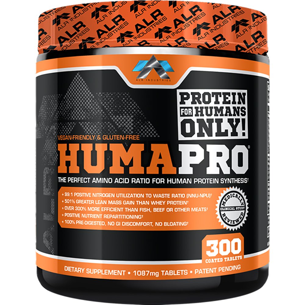 Humapro tabletki 124; Acids Amino Matrix protein dla ludzi 124; 99% wykorzystanie dla Lean Muscle 124; Wegan, Gluten Free 124; 300 Tablets / 60 Servings