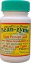 Relief gazowy Bean- Zyme dla dorosłych Dodatkowa siła (150 ct) to 400 GAUL na tabletkę Alpha Galactosidase, Wegan, Koszt Mniejszy, Dietetyczny suplement diety Enzym Naturalny Enzym Żywności