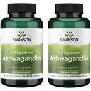 Swanson Ashwagandha Powder Supplement - z Ashwagandha Root do promowania odprężenia i energii - Ayurvedic Supplement for Natural Wellness (100 kapsułki, 450mg każdy) 2 opakowanie