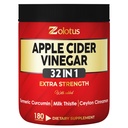 Zolotus 32in1 Jabłkowy cydr Kapsułki z Turmeric, Cynamon, Mleko Thistle, Elderberry, Quercetin & More dla wsparcia trawienia, Immune - 180 Kapsułki