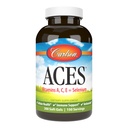 Carlson - ACE, Witaminy A, C, E + Selen, Zdrowie komórkowe i wsparcie immunologiczne, Przeciwutleniacz, 300 Softgels