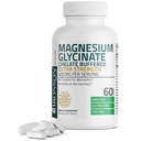 Bronson Magnezu Glycinate 400mg Extra Siła, Wegetarianin, Chelated for Absorption Gentle on The Stomach, Non-GMO, 60 Tabletki