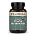 Dr Mercola Organic Chaga Mushroom, 30 Servings (30 tabletek), Suplement diety, Wspiera zdrową funkcję immunologiczną, Nie- GMO, Certyfikowany USDA Organic, NSF Zawartość Certyfikowany
