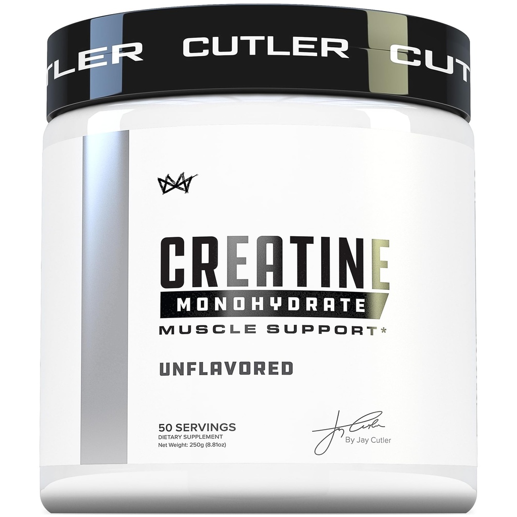 Cutler Nutrition Pure Creature Monhydrate - 5g Per serving 50 Servings - Premium Muscle Builder Enhances Strength Performance & Recovery - Unflavored for Easy Mixing