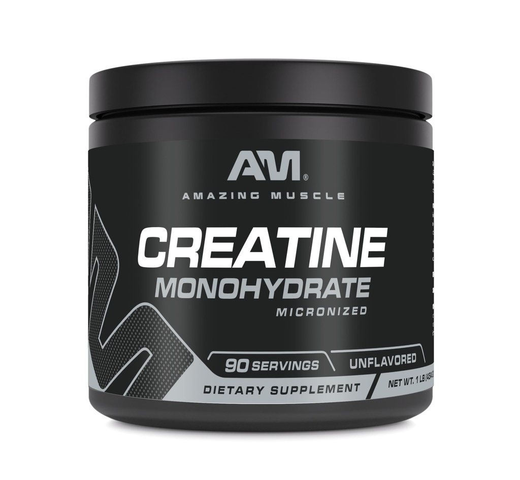Amazing Muscle Micronized Creature Monohydrate Agregat 124; 90 Servings Agregat 124; 5000 Mg per Serving Agregat 124; 1 Lb (454 Grams) Agregat 124; Ideal Pre & Post Workout Supplement Agregate 124; Unflavored (1 Pack, 1 Lb Agregat 124; Unflavored)