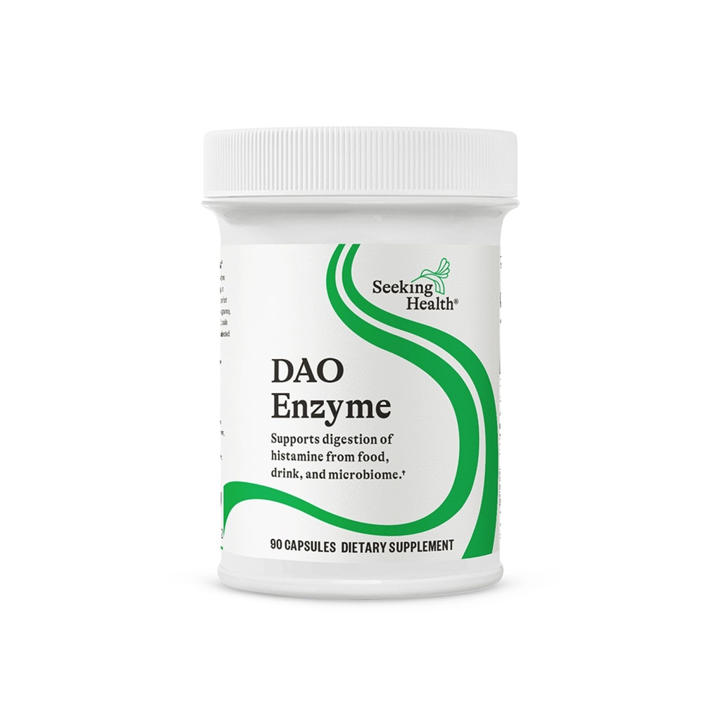 Seeking Health DAO Enzyme - Dammerly Histamine Digest, DAO Enzyme Supplement for Histamine Food Intolerantion, Supports Digestive Health, Upset Stomach (90 kapsułki) *