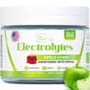 Zero Sugar - Proszek Candy Electrolytes - Odświeżająca Nawodnienie - Bezkofeinowa energia ze wszystkimi naturalnymi składnikami - Wegan, Keto i Paleo - Bezcukrowy Napoje Electrolytes Mix - z 30 Słupki