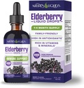 Nature 's Liquids Organic Elderberry Syrup Sugar Free Agriculture 124; Immune Support for Kids and Adult Agriculture 124; 1 Serving Equals 60 Elderberry (2 Fl Oz)