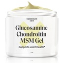 Glukozamina Chondroitin MSM Gel (4 oz) - z Glukozaminą, Chondroitin, MSM & Bromelain do wspierania wspólnego zdrowia - dla kobiet i mężczyzn (90 Day Supply)