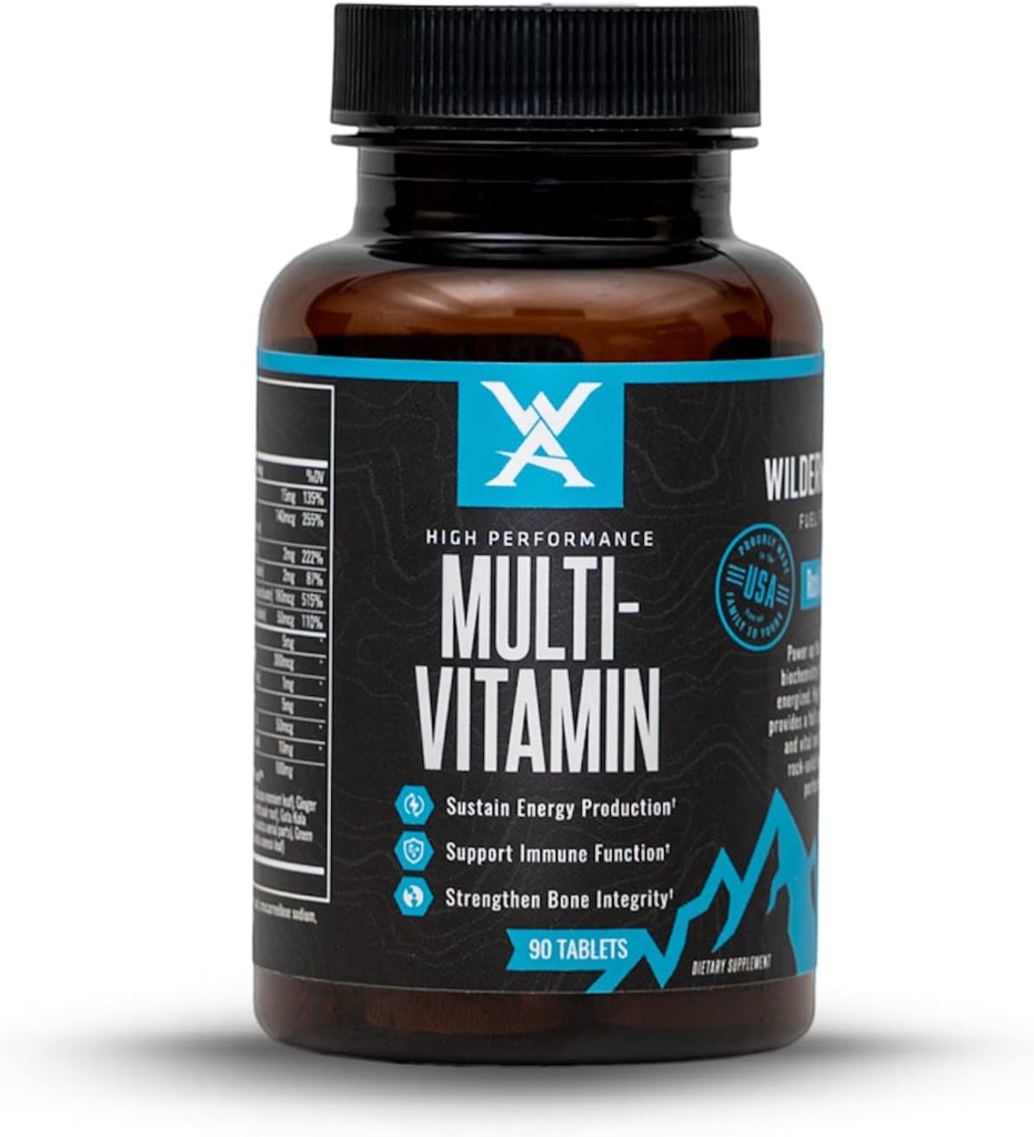 Wilderness Athlete - Wysokowydajna wielowitamina 124; Daily Multivitamine for Men & Women - Dorosły suplement witaminy z chromem i wanadem - Multiwitamina mężczyzn i kobiet