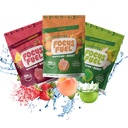 FocusFuel Energy Chews - Rozmiar próbny Próbka Pack (9 Servings) - 100mg Kofeina + Alpha GPC + L- Theanine + B12, Magnez - Brzoskwinia, Zielone jabłko, Lemoniada truskawkowa Flavors - No Crash lub Jitters