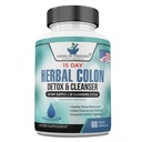 American Standard Supplements Colon Cleanse - 60 Kapsułek wegetariańskich, 30 Sług - Herbal Mieszanka z Psyllium Husk, Senna Liści, Aloe Vera, Ginger, Cascara Sagrada & więcej