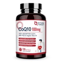 NATURE TARGET CoQ10- 100mg- Softgels with 10mg PQQ - High Absorption Coenzyme- Q10 with Organic- Olive- Oil - Antioksydant for Heart & Brain Health, Cellular- Energy-Production, 120 Servings