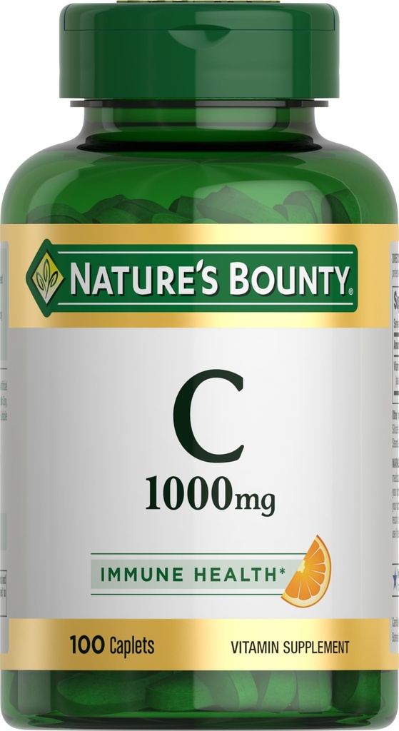 Bounty Witamina C 1000mg, Suplement immunologiczny, Potężny przeciwutleniacz, 1 Pack, 100 Kapsułki