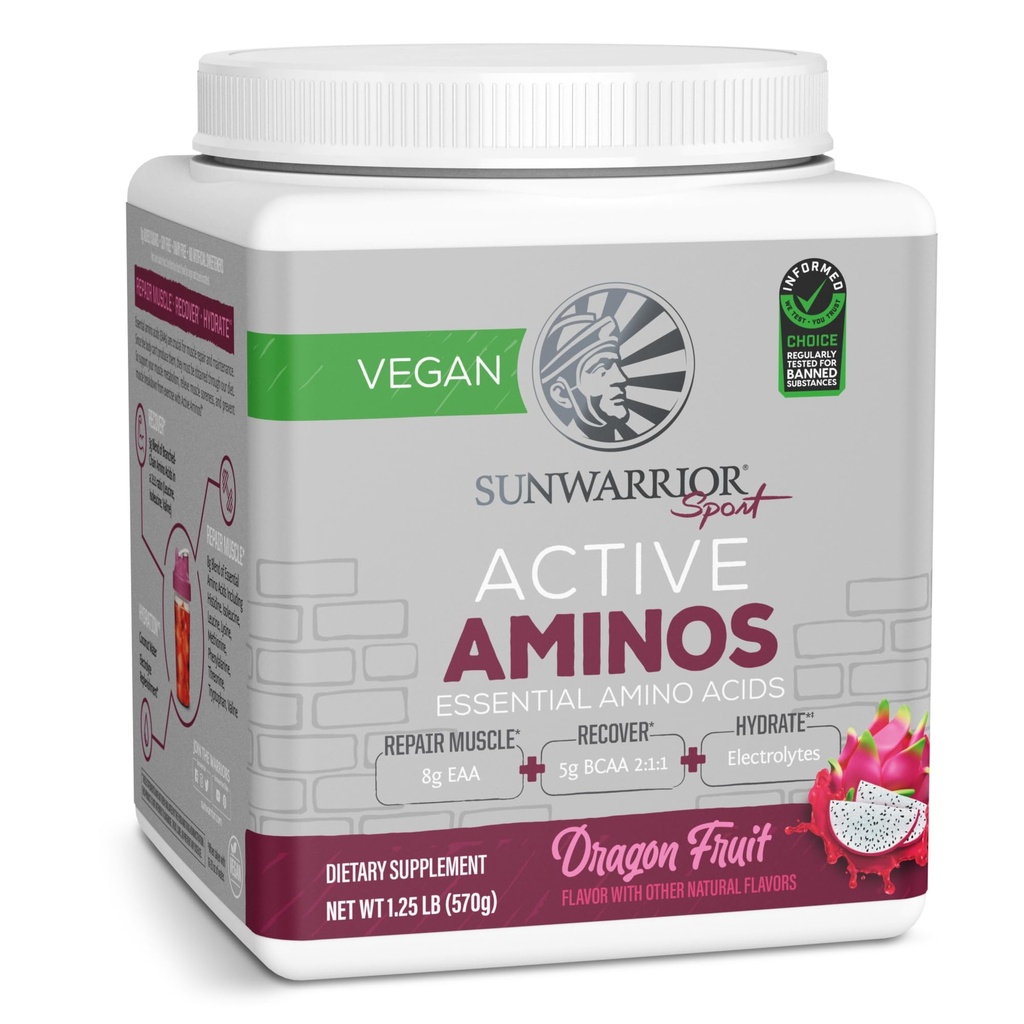 Sunwarrior Amino Acids Amino Energy Powder Esential Amino Acids EAA 124; Naprawa mięśni Hydration & Recovery 124; Promowanie siły Wellness & Endurance 124; Smak smoka 124; 30 Sług 124; Aktywny Aminos