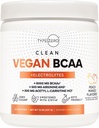 Ultra Clean Vegan BCAA Proszek + Electrolytes (Peach Mango Between 124; 6G) 2: 1: 1 Wolny od cukru / Nie Sukralose BCAAs Acids Supplement for Women / Men - Best BCAA Vegan Acids Acids Amino After Post Workout Recovery Drink