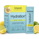 Feel Goods Hydration Hero, 1,000mg Electrolytes Powder, Sugar Free, Magnez, Organic Aloe Vera, L Theanine, Witamina C & B12, Non GMO, Keto, Wegan, Pakiety elektrolitów 124; Lemon Lime, 15 Count