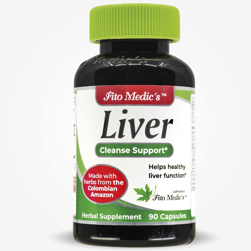FITO MEDIC 's Lab - Liver Cleanse Detox & Repair, Liver Supplement - with - Milk Thistle - Artichock Extract -Boldo- Rhubarb- Ultra wysoka absorpcja.