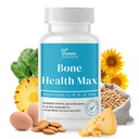DR VITAMIN SOLUTIONS Bone Health Max - Advanced Calcium & Magnez Supplement with witaminy D3, Bromelain & Ipriflavone - 60 Tablets for Stronger Bones & Joint Support