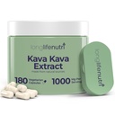 Kava Kava Extract Supplements 1000mg gimnazjum 124; Naturalne zioła 124; Wysokie poziomy Piper Metysticum i Kavalactones gimnazjum 124; 180 Kapsułki wegetariańskie