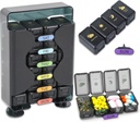 Cotygodniowy Pill Organizer 7 Day 4 Times a Day Dużego Pill Box Organizer z Drawer Designed Daily Pill Organizer to Hold Medicine, Medication, Vitamin and Fish Oils (Black)