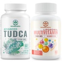 Suplementy TUDCA 1100mg i Liposomal 33- in-1 Suplement wielowymiarowy, suplement o wysokiej dostępności biologicznej, Kompleksowe wsparcie zdrowia (opakowanie 2)