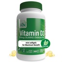Zdrowie Thru Nutrition Witamina D3 10,000iu 360 Mini Softgels dla maksymalnej korzyści rok dostaw 124; 250mcg Cholecalciferol 124; 3. strona Tested 124; Non-GMO USP Stopień jakości ekologicznej EVOO 124; Wsparcie dla zdrowia immunologicznego