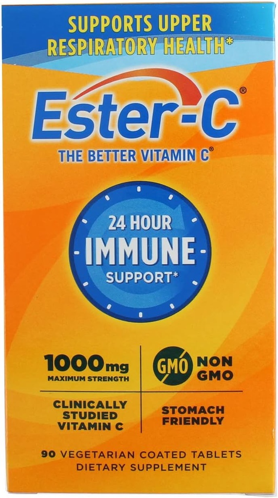 Witamina C Ester- C, 1000mg tabletki, 90- liczenie butelek